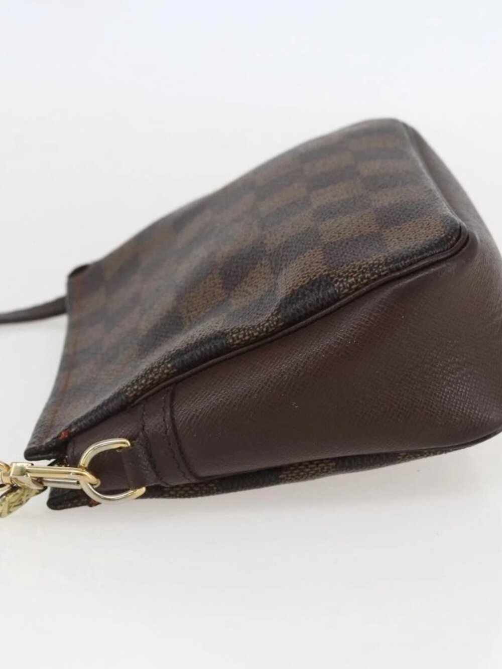 LOUIS VUITTON Damier Ebene Trousse Makeup Pouch N51982 LV Auth 159468 - Picture 6 of 16